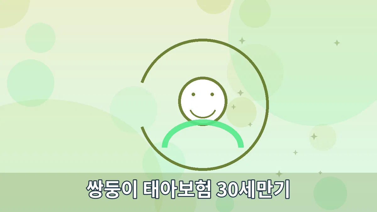 쌍둥이 태아보험 30세만기 안내 이미지 2