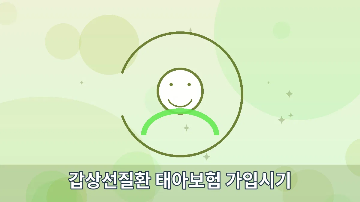 갑상선질환 태아보험 가입시기 안내 이미지 1