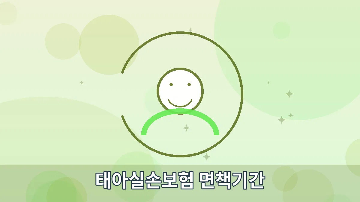 태아실손보험 면책기간 안내 이미지 1