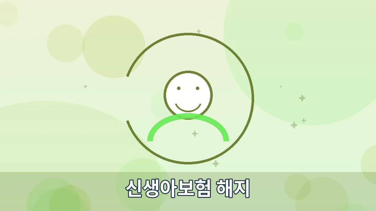 신생아보험 해지 안내 이미지 1